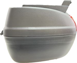 リアボックス 40L キャリア付き リフレクターレッド 幅48×奥行43×高さ31cm 汎用