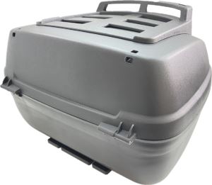 リアボックス 40L キャリア付き リフレクターレッド 幅48×奥行43×高さ31cm 汎用
