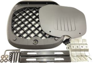 リアボックス 40L キャリア付き リフレクターブラック 幅48×奥行43×高さ31cm 汎用