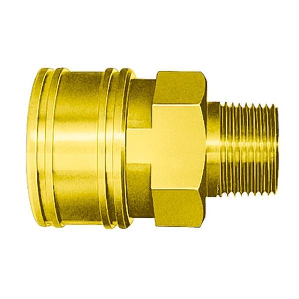 TSPカプラ 1TSM BRASS FKM 真ちゅう/ふっ素ゴム めねじ取付用