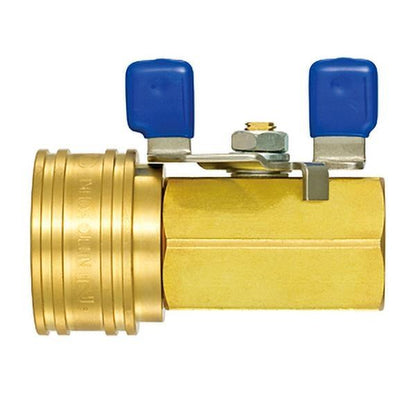 TSPカプラ ボールバルブ付 BV-3TSF BRASS FKM 真ちゅう/ふっ素ゴム おねじ取付用