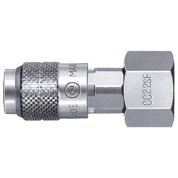 ミニコック CC22SF BRASS NBR 容器取付用 酸素用