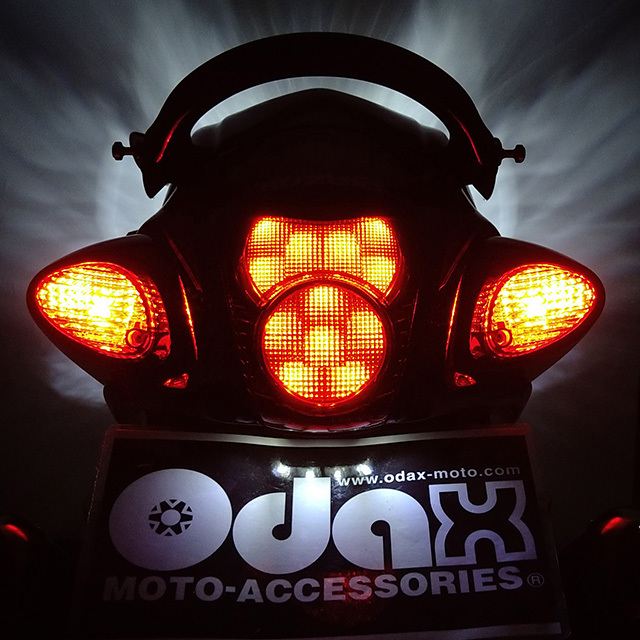 LED Rear Fog Light Kit ver.2, Smoked Lens, GSX1300R Hayabusa