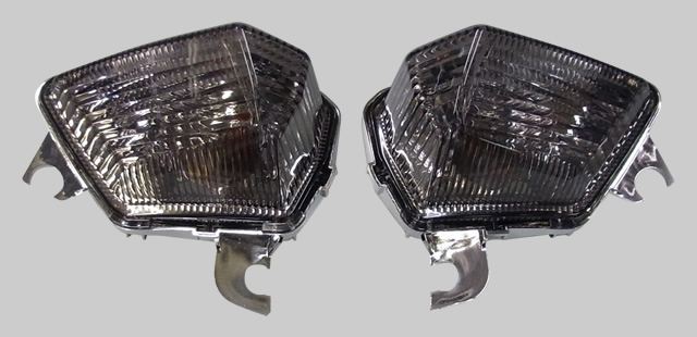 ウインカーレンズセット LEDバルブ付属 スモーク 2個入 ニンジャ1000