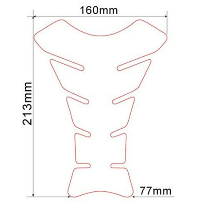 タンクパッド スペシャルタイプ スカル 213mm×160mm