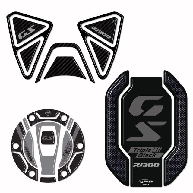 3D Sticker Set Carbon Print/Black R1300GS