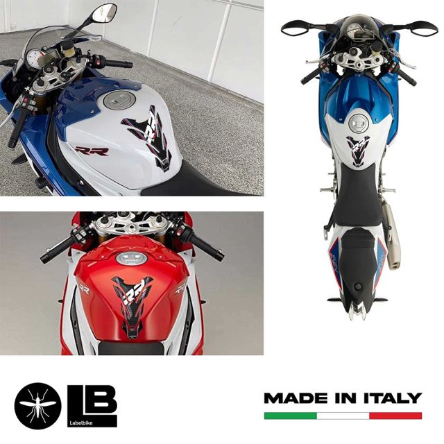 3Dタンクステッカー カーボンプリント S1000RR
