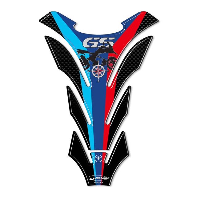 3D Tank Sticker BMW/GS Rallye Carbon Print