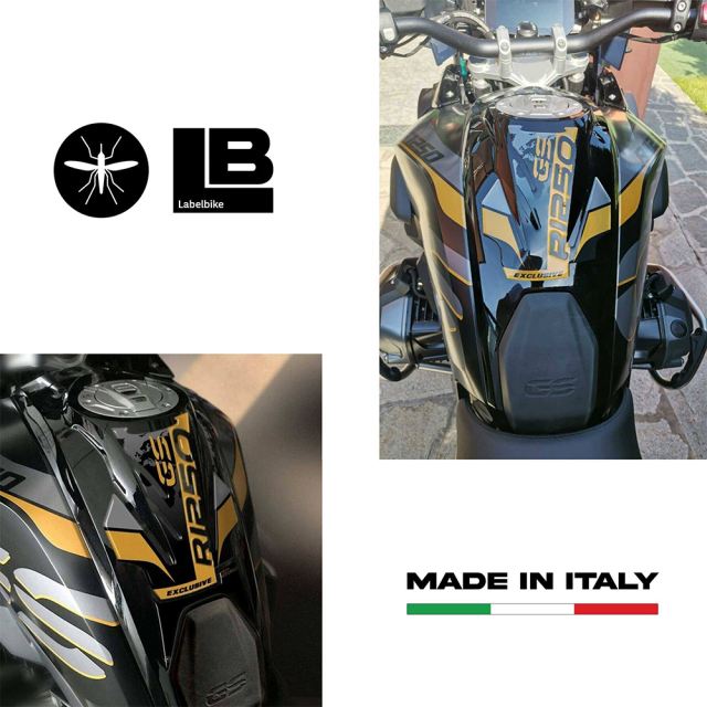 3Dタンクステッカー EXCLUSIVE トリプルブラック/イエロー R1250GS