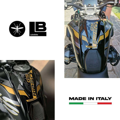 3Dタンクステッカー EXCLUSIVE トリプルブラック/イエロー R1250GS
