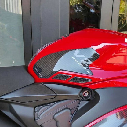 3D Tank Side Stickers Carbon Print PANIGALE V2