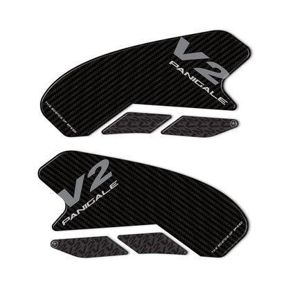3D Tank Side Stickers Carbon Print PANIGALE V2