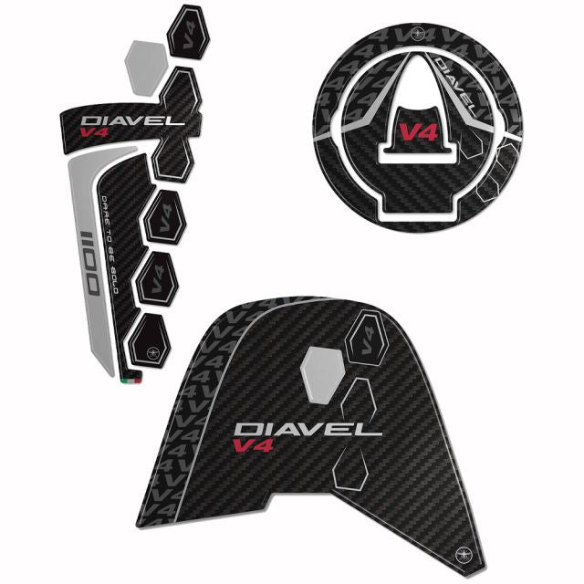 3Dステッカーセット カーボンプリント DIAVEL V4