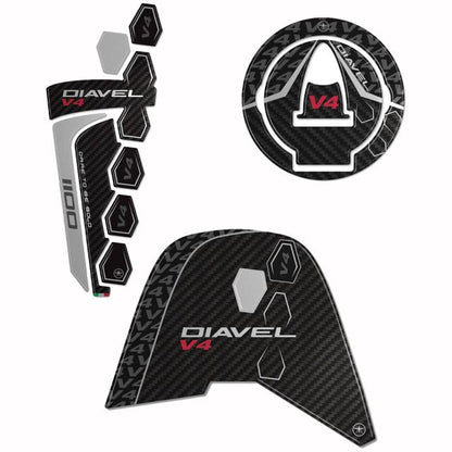 3Dステッカーセット カーボンプリント DIAVEL V4