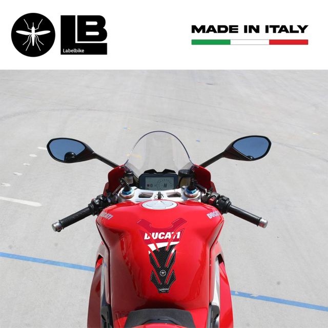 3Dタンクステッカー DUCATI カーボンプリント