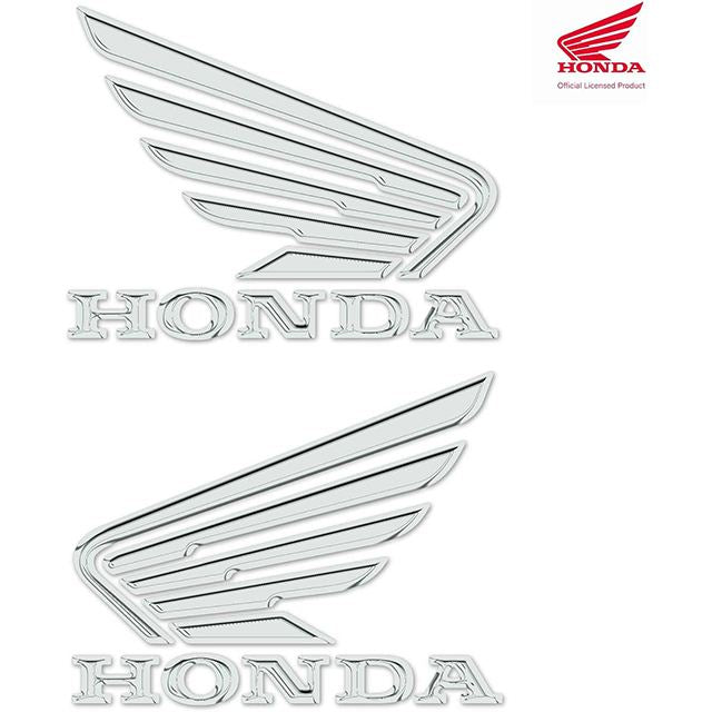 3Dエンブレムステッカー HONDA WING MARK クロムメッキ調