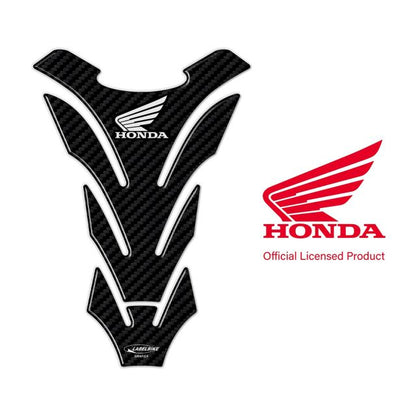 3Dタンクステッカー HONDA カーボンプリント/ホワイト