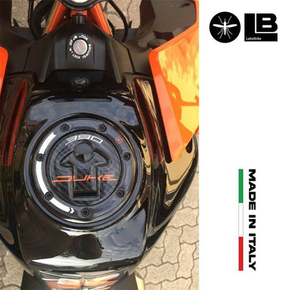 3D Fuel Cap Sticker Carbon Print 390DUKE