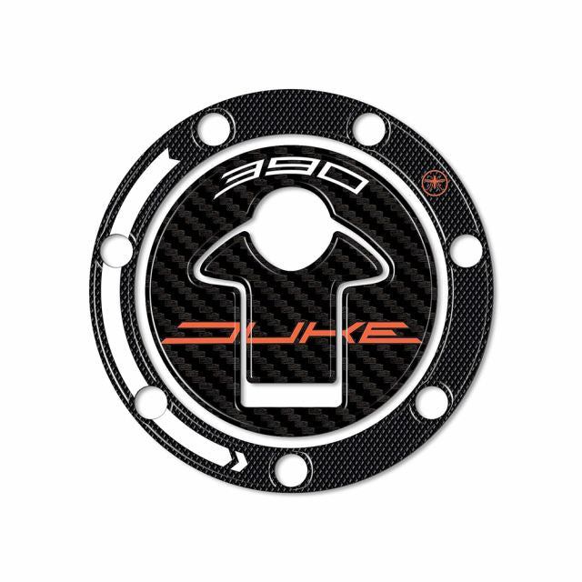 3D Fuel Cap Sticker Carbon Print 390DUKE