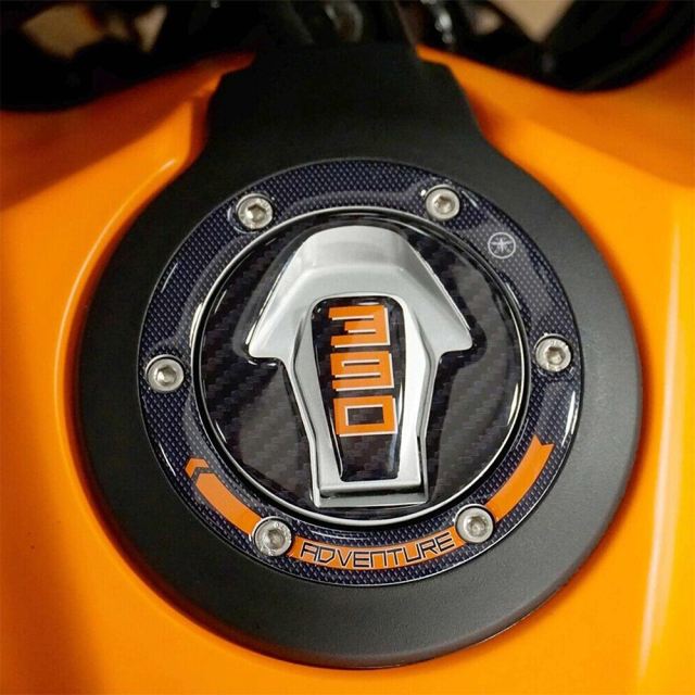 3D Fuel Cap Sticker Carbon Print 390 ADVENTURE