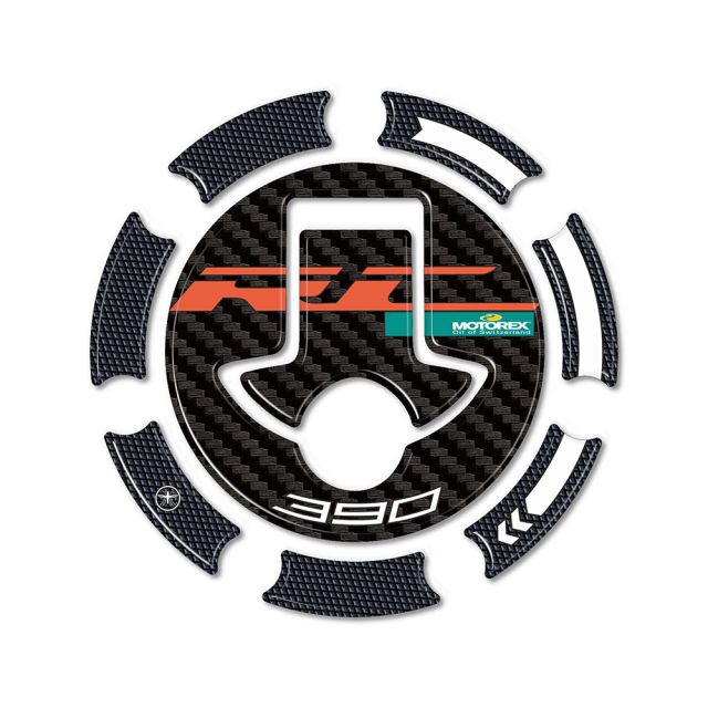3D Fuel Cap Sticker Carbon Print RC390