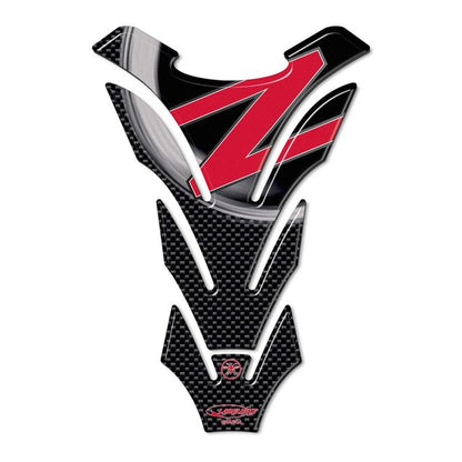 3Dタンクステッカー KAWASAKI/Zタイプ カーボンプリント/レッド