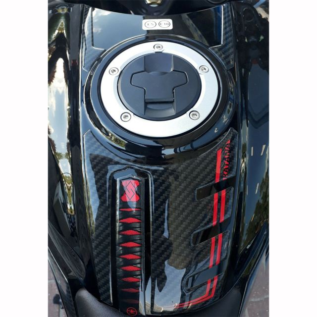 3D Sticker Set Carbon Print KATANA