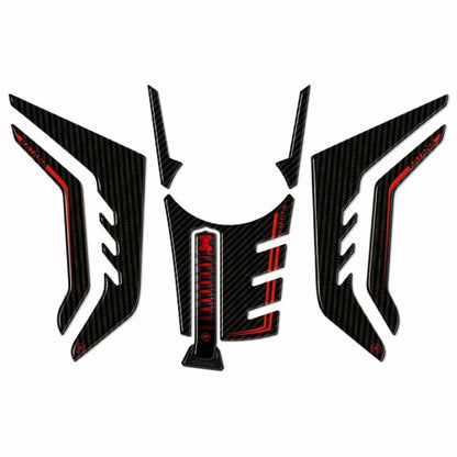 3D Sticker Set Carbon Print KATANA