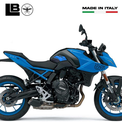 3D Sticker Set Carbon Print/Light Blue GSX-8S
