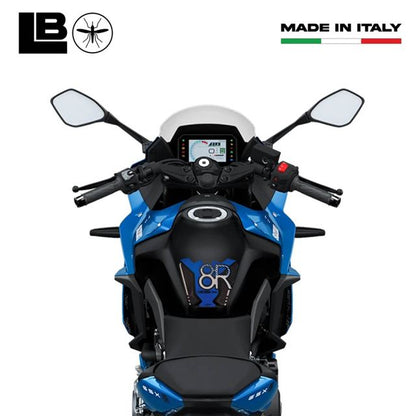 3D Sticker Set Carbon Print/Blue GSX-8R