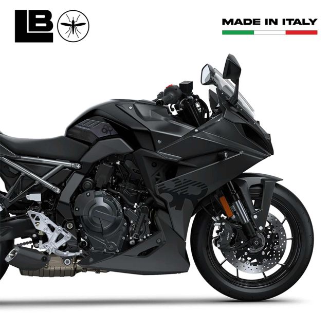 3D Sticker Set Carbon Print/Black GSX-8R