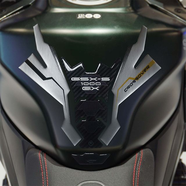 3D Sticker Set Carbon Print/Silver GSX-S1000GX