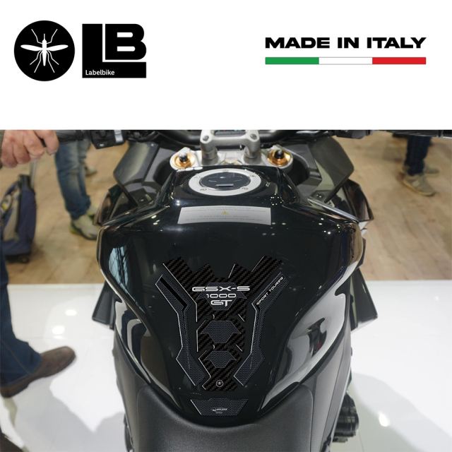 3D Tank Sticker Carbon Print GSX-S1000GT