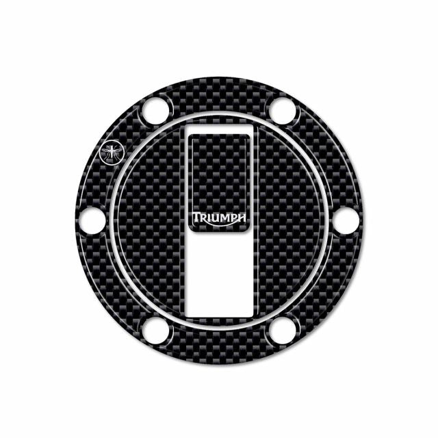 3D Fuel Cap Sticker for TRIUMPH / Type A Carbon Print