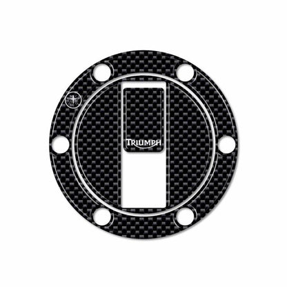 3D Fuel Cap Sticker for TRIUMPH / Type A Carbon Print