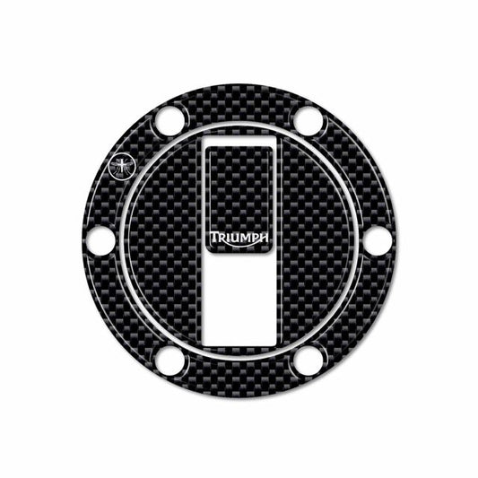 3D Fuel Cap Sticker for TRIUMPH / Type A Carbon Print