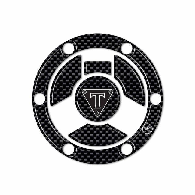 3D Fuel Cap Sticker TRIUMPH/Type B Carbon Print