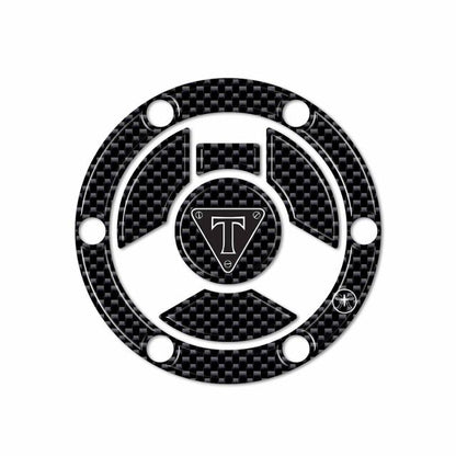 3D Fuel Cap Sticker TRIUMPH/Type B Carbon Print