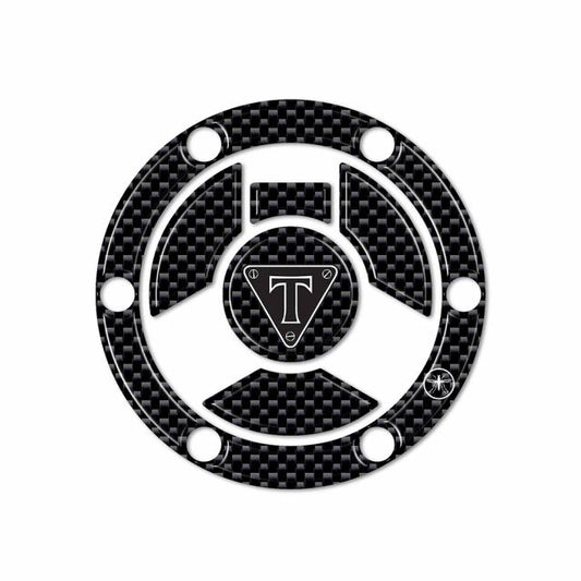 3D Fuel Cap Sticker TRIUMPH/Type B Carbon Print