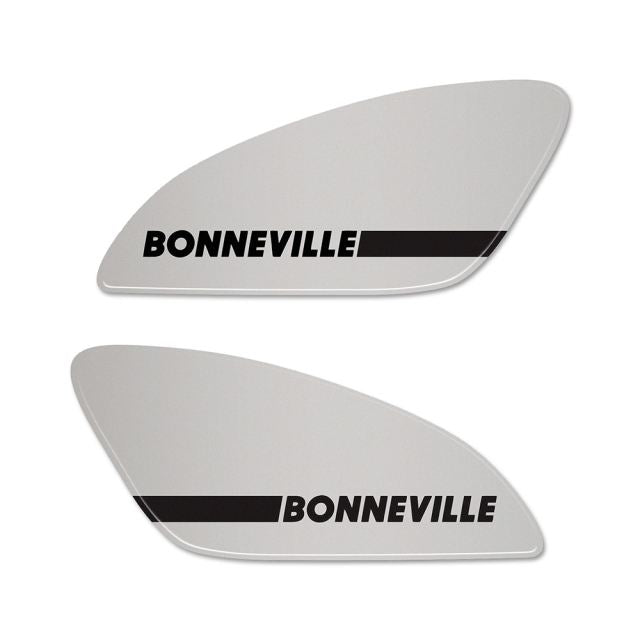 3D Tank Side Sticker White BONNEVILLE