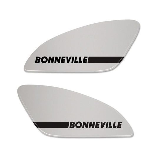 3D Tank Side Sticker White BONNEVILLE
