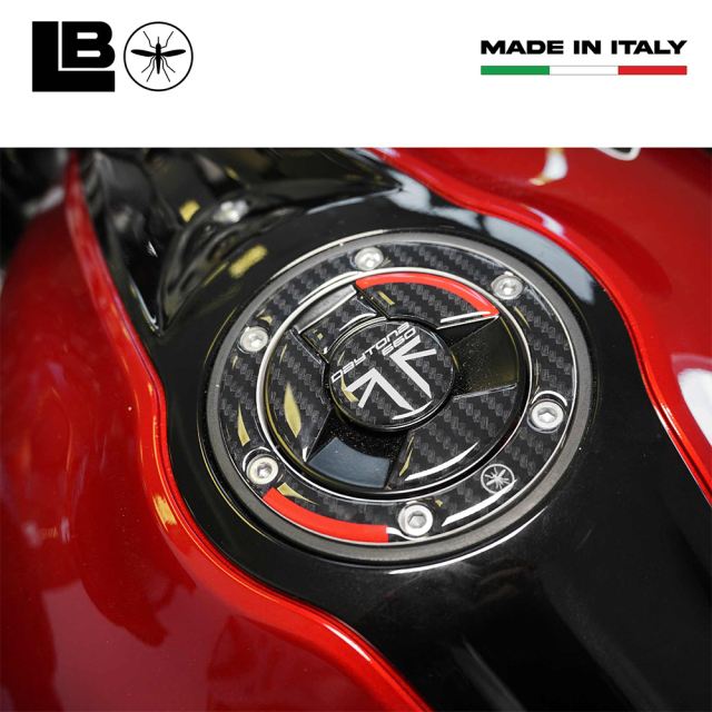 3D Sticker Set Carbon Print/Red DAYTONA660