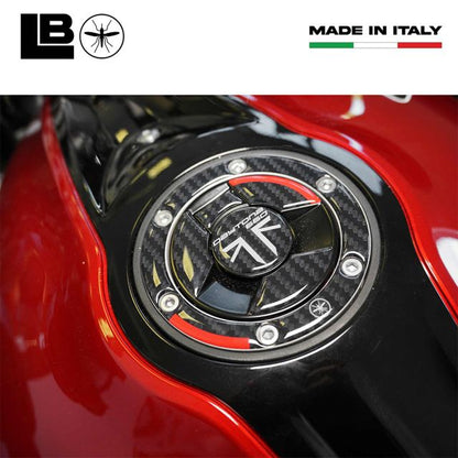 3D Sticker Set Carbon Print/Red DAYTONA660
