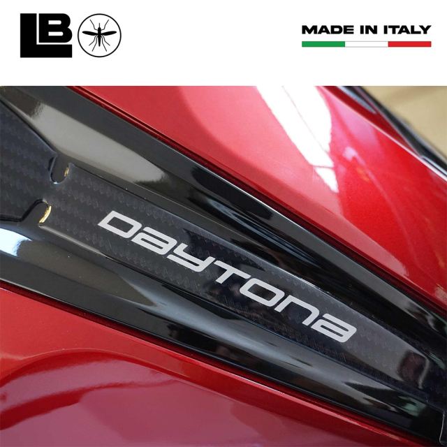 3D Sticker Set Carbon Print/Red DAYTONA660