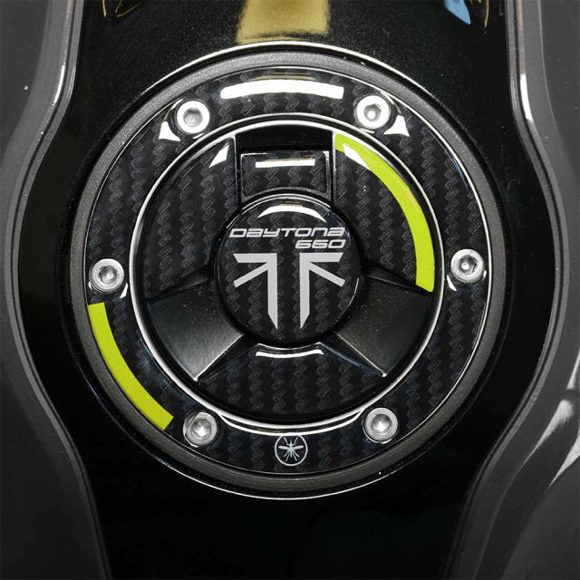 3D Sticker Set Carbon Print/Yellow DAYTONA660