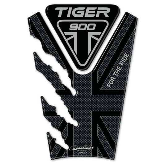 3D Tank Sticker Carbon Print TIGER900