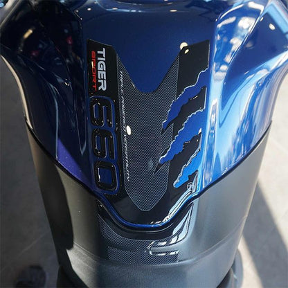 3D Tank Sticker Carbon Print TIGERSPORT660