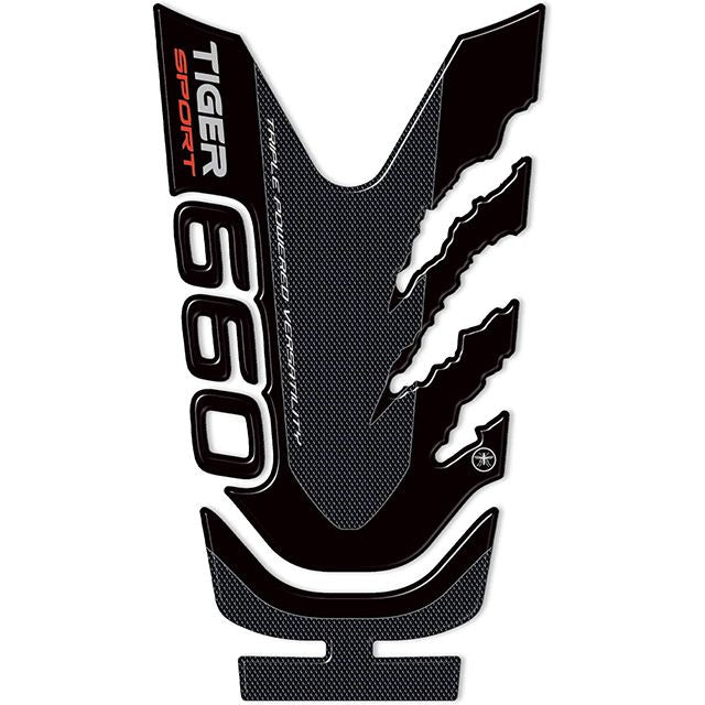 3D Tank Sticker Carbon Print TIGERSPORT660