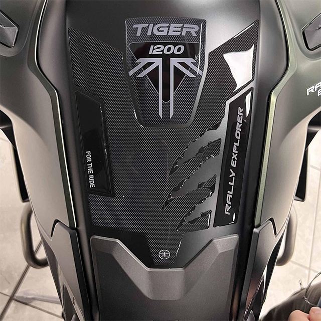3D Tank Sticker Carbon Print TIGER1200 Rally Explorer