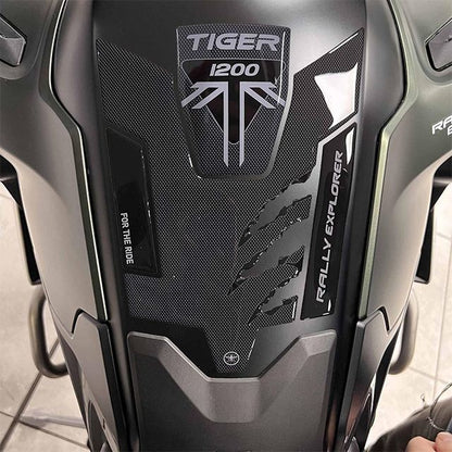 3D Tank Sticker Carbon Print TIGER1200 Rally Explorer